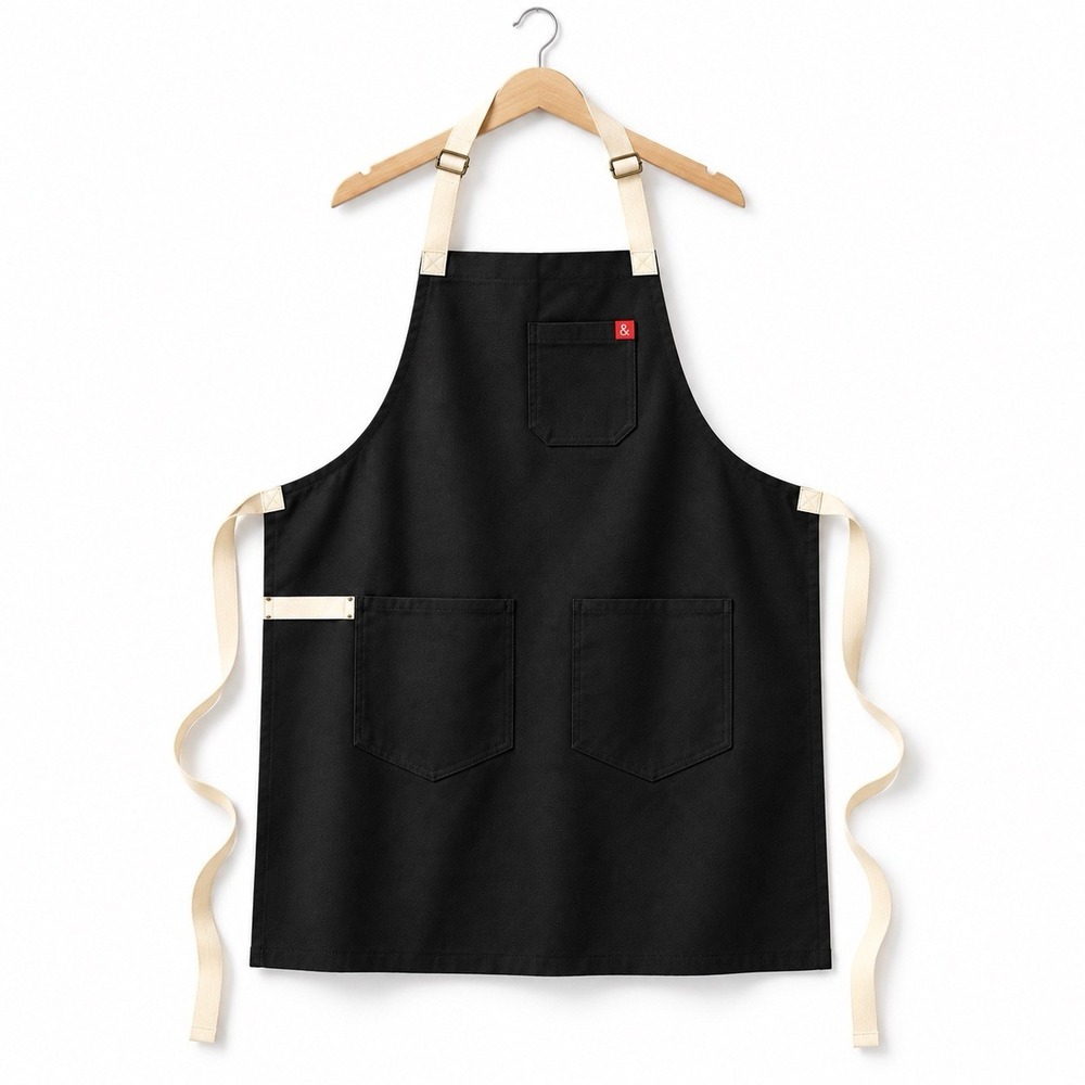Hedley & Bennett Essential Apron Kumamoto Black Caviar New With Tags